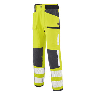 PANTALON TWIST HV JAUNE FLUO/GRIS CHARCOAL