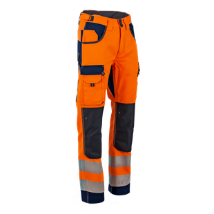 PANTALON HAUTE VISIBILTE POLARISATION MARINE/ORANGE