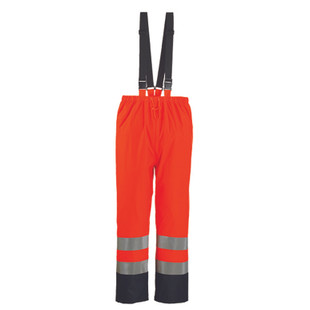 PANTALON HAUTE VISIBILTE HARBOR PU ORANGE/MARINE