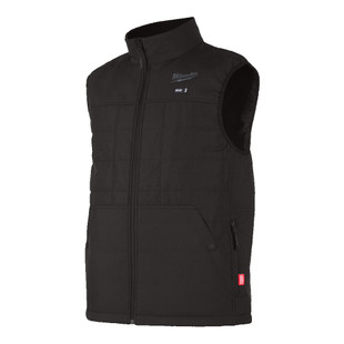 VESTE CHAUFFANTE NOIRE SANS MANCHE RIPSTOP M12 HPVBL2-0