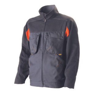 BLOUSON G ROK GRIS CARBONE/ORANGE