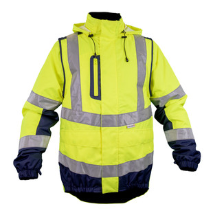 BLOUSON ILONA 4 HV2 JAUNE FLUO/MARINE