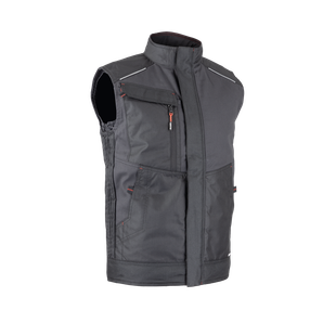 BODYWARMER CRATERE GRIS NUIT/NOIR