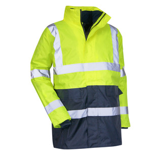 PARKA 4 EN 1 PREVENTION HV JAUNE FLUO/MARINE 5002