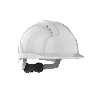 CASQUE EVOLITE® VENTILE, SERRAGE CREMAILLERE BLANC