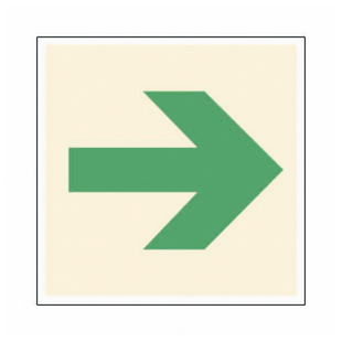 PANNEAU 200X200 PHOTOLUMINESCENT FLECHE