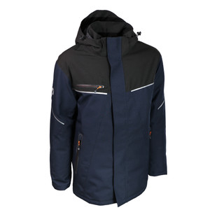 PARKA PORTLAND NOIR ET BLEU MARINE