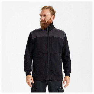 SWEATSHIRT ENTIRE NOIR/GRIS ANTHRACITE