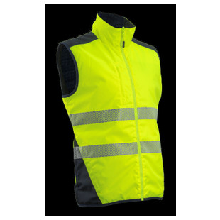 GILET FROID REVERSIBLE YORU HV JAUNE