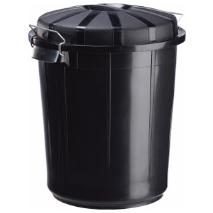 POUBELLE BAZI NOIR 50L - 70L - 95L