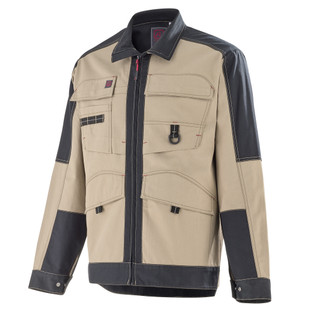 BLOUSON SHEAR BEIGE/NOIR