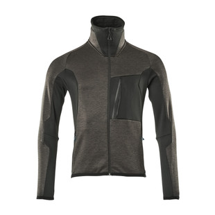 PULL POLAIRE ZIPPE ADVANCED ANTHRACITE FONCE/NOIR
