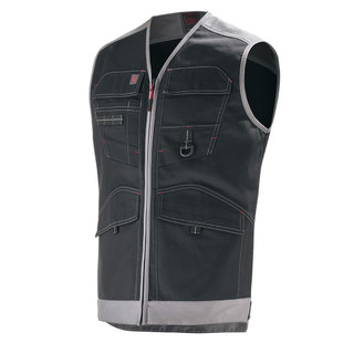 GILET TROWEL NOIR/GRIS