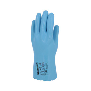 GANT LATEX BLEU/INTERLOCK 30CM