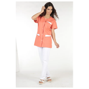 TUNIQUE DE TRAVAIL FEMME CALI ABRICOT