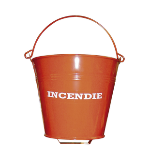 SEAU A FOND PLAT AVEC SUPPORT