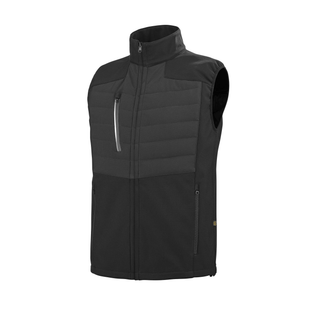 GILET MATELASSE PIRIN GRIS CHARCOAL/NOIR