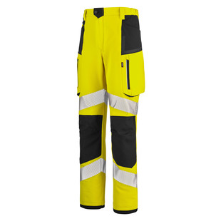 PANTALON HOMME STAR PI JAUNE FLUO/NOIR