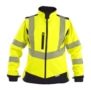 BLOUSON SOFTSH FEMME ELENA JAUNE FLUO /M