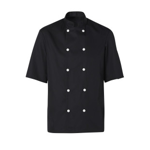 VESTE DE CUISINE MIXTE BLAKE MANCHES COURTES NOIR