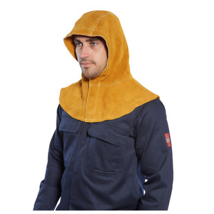CAGOULE EN CUIR BRONZE