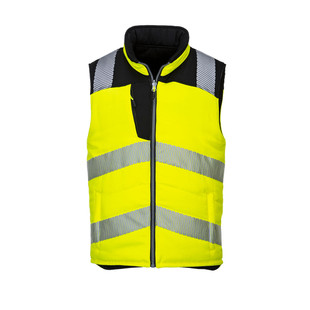 BODYWARMER REVERSIBLE HAUTE VISIBILITE PW3 PW374 JAUNE/NOIR