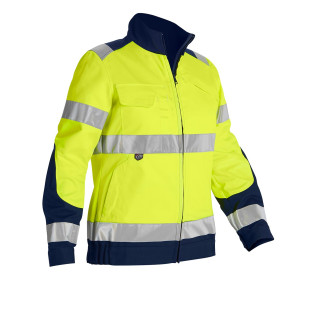 BLOUSON HAUTE VISIBILITE LUKLIGHT FEMME JAUNE/MARINE