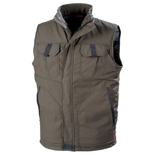 GILET ELKI MARRON/ARDOISE